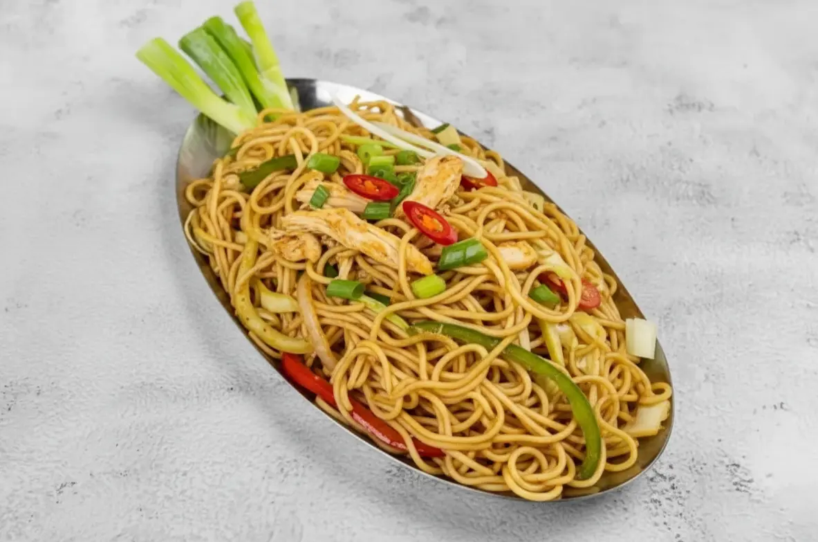 Chicken Hakka Noodles at Chinese Hakka & Biryani Box by Madhuban Edmonton