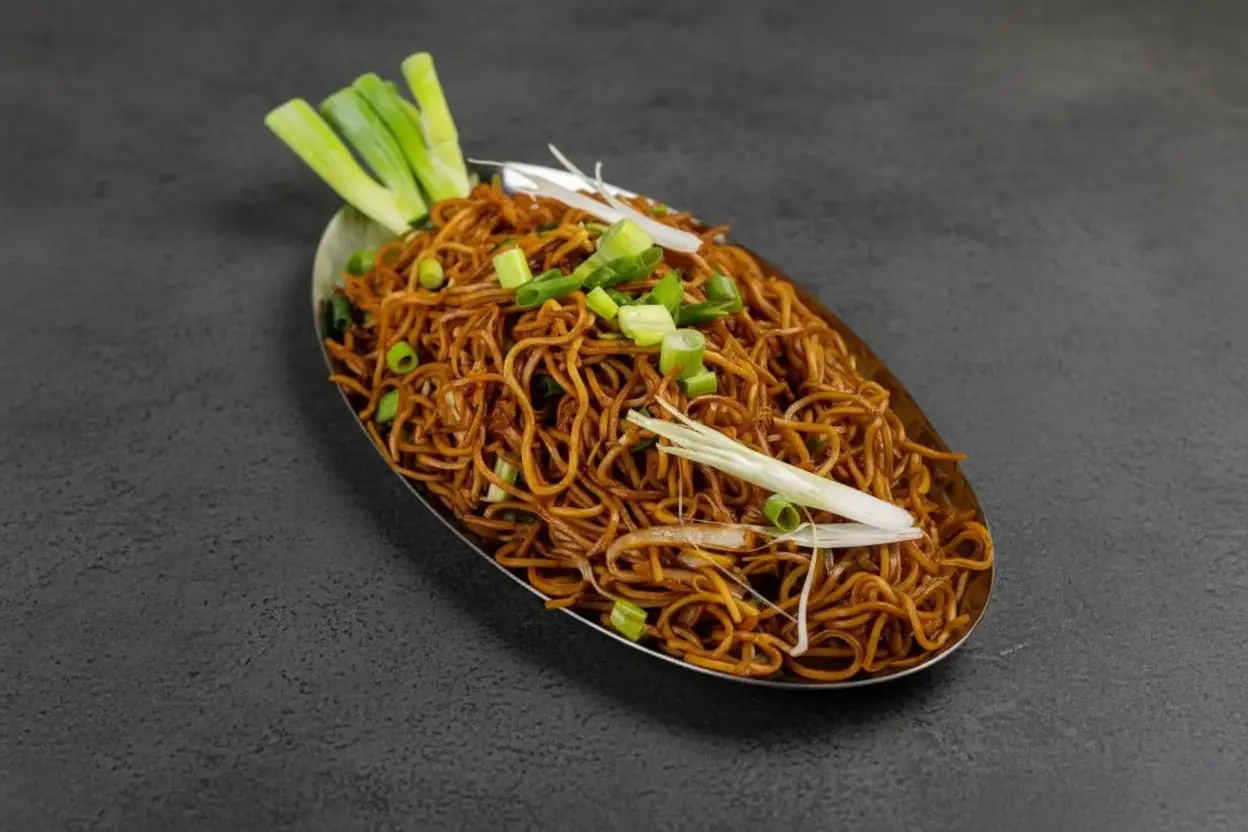 Hakka Noodles at Chinese Hakka & Biryani Box by Madhuban Edmonton